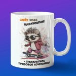 Кружка ежик на скейте