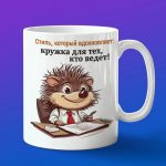 Кружка ежик босс