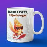 Кружка жарптица на санках