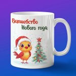 Кружка с Новым Годом от птицы