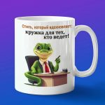 Кружка древесная змея босс