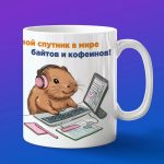 Кружка Капибара программист