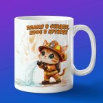 Кружка Котенок пожарный