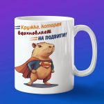Кружка Капибара супермен