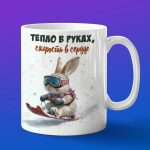 Кружка Кролик на санках