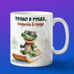 Кружка Крокодил на санках