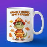 Кружка Крокодил пожарный