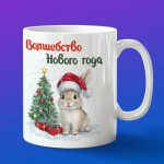 Кружка с Новым Годом от Кролик