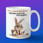 Кружка зайчик босс