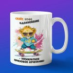 Кружка Львенок на скейте