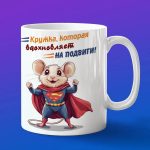 Кружка Мышка супермен