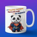 Кружка Панда супермен