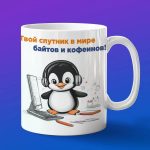 Кружка Пингвин программист