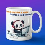 Кружка Панда программист