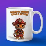 Кружка Тигренок пожарный