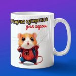 Кружка Хомячек человек паук