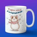 Кружка Хомячек в снегу