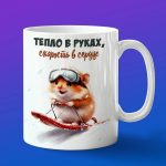 Кружка Хомяк на санках