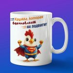 Кружка Цыпленок супермен