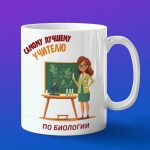 Кружка Подарок на День учителя, учитель биологии
