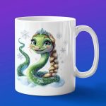 Кружка подарок на новый год змея