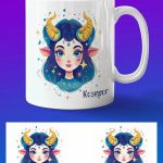 Подарок Кружка зодиаку со Козерогом