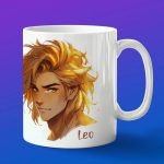 Подарок Кружка зодиаку со Львом