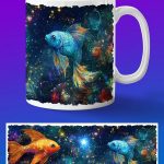 Подарок Кружка с знаком зодиака Рыбы