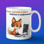 Кружка лиса программист