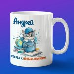 Кружка подарок Андрей школьник