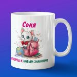 Кружка подарок Соня школьница