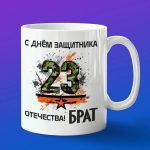 Кружка брату с днем защитника