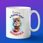 Кружка с новым годом мама