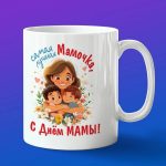Кружка с днем лучшей мамочки