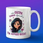 Кружка сестра ты лучше всех