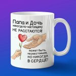 Кружка папе на день рождения от дочки
