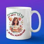 Кружка подарок тётя с ДР