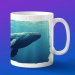 Кружка подарок Кит морские обитатели