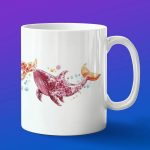 Кружка сувенир Кит мосркие обитатели