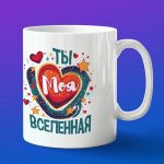 Кружка ты моя вселенная подарок на 14 февраля