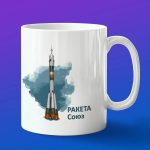 Кружка подарок Ракета Союз