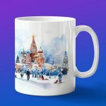 Кружка подарок Москва зимняя