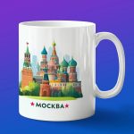 Кружка подарок Москва летом