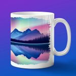 Кружка подарок северное сияние