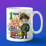 Кружка к 23 февраля школьнику мальчику 1 класс