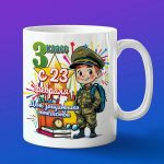 Кружка 23 февраля мальчику 3 класс