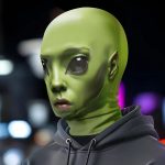 Маска инопланетянин тканевая прикольная