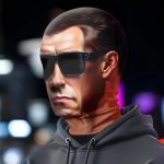Маска Шварценеггер тканевая прикольная