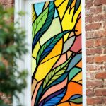 Самоклеящаяся пленка на окно с рисунком 150х60