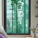 Пленки с принтом самоклеящиеся на окна 150х75 см